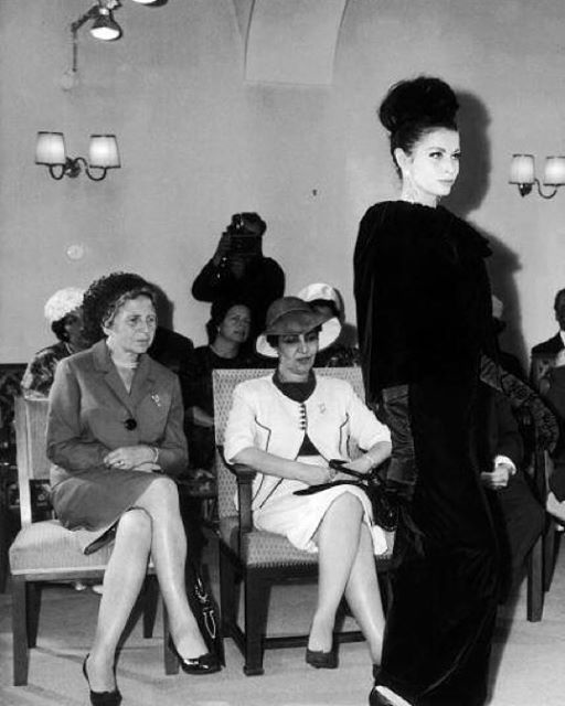Queen Homaira attending a fashion show in Kabul.