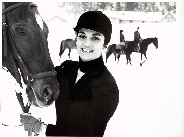 Safia Tarzi in equestrian gear.